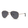 pilot solbrille sort guld
