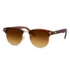 Clubmaster solbrille brun