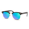 Clubmaster solbrille matsort