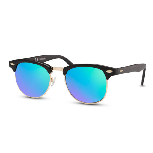 Clubmaster solbrille matsort