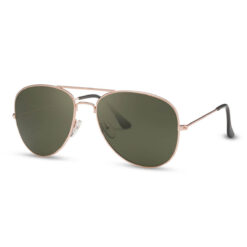 aviator solbrille guld